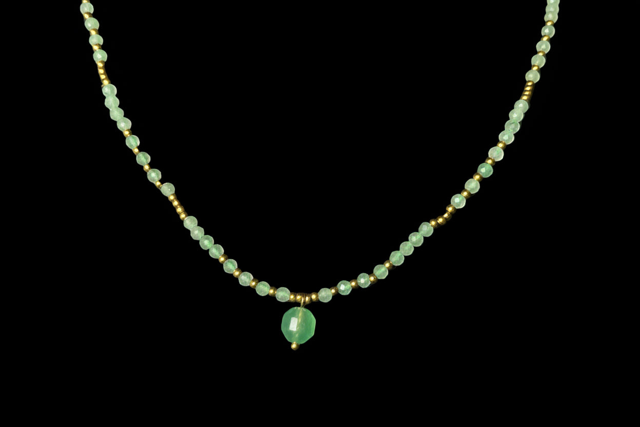 Collier Marie - Aventurine Verte