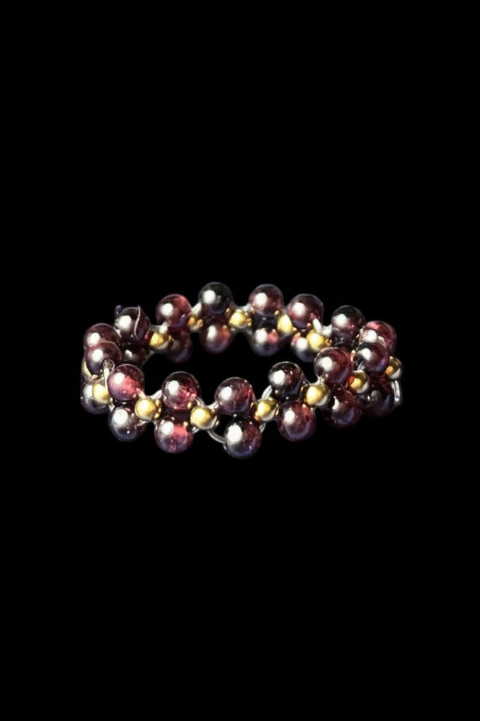 Bague Clarisse - Grenat Rouge