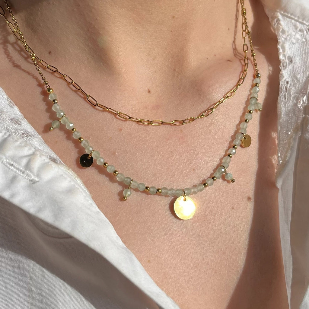 Collier Stesia - Aventurine Verte