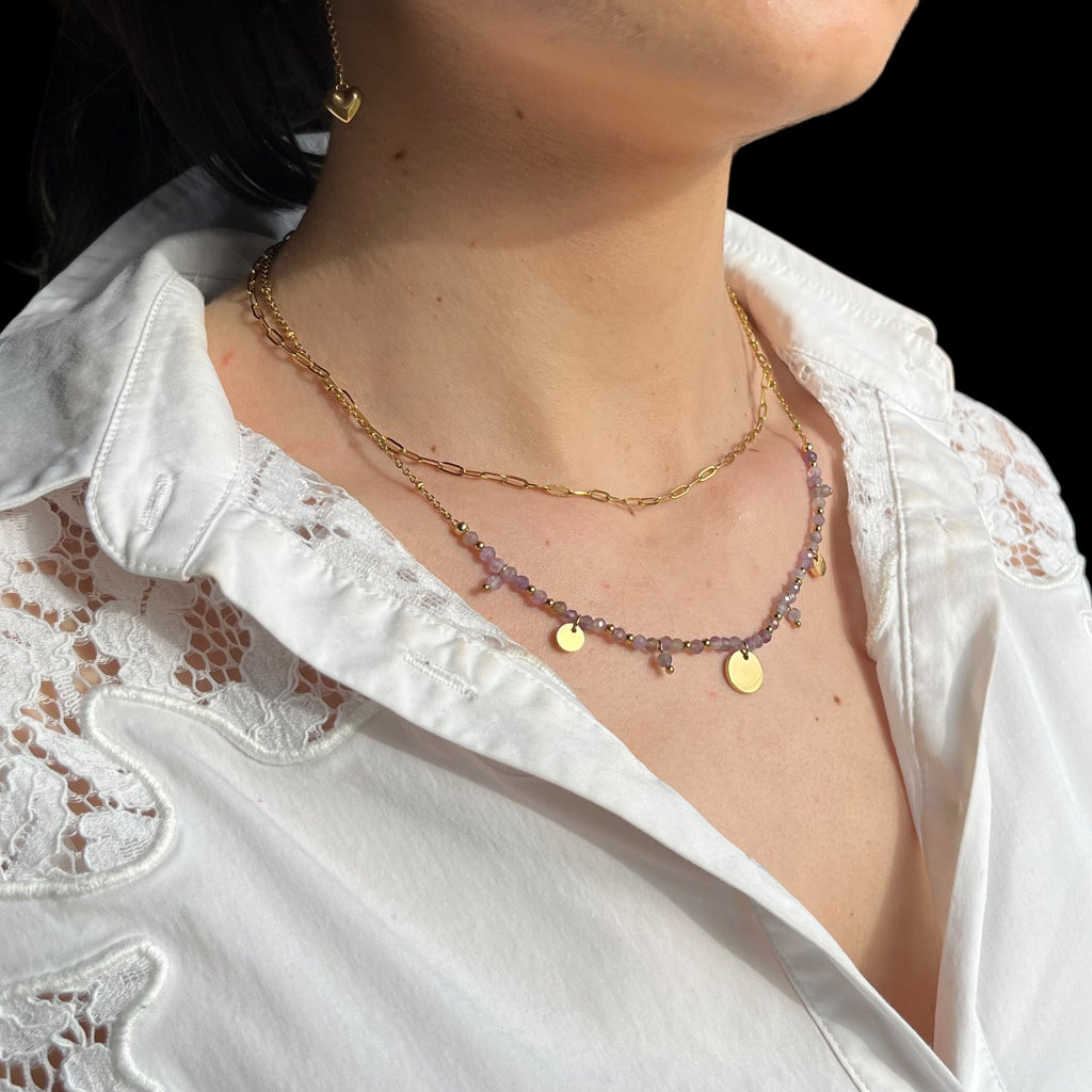 Collier Stesia - Améthyste