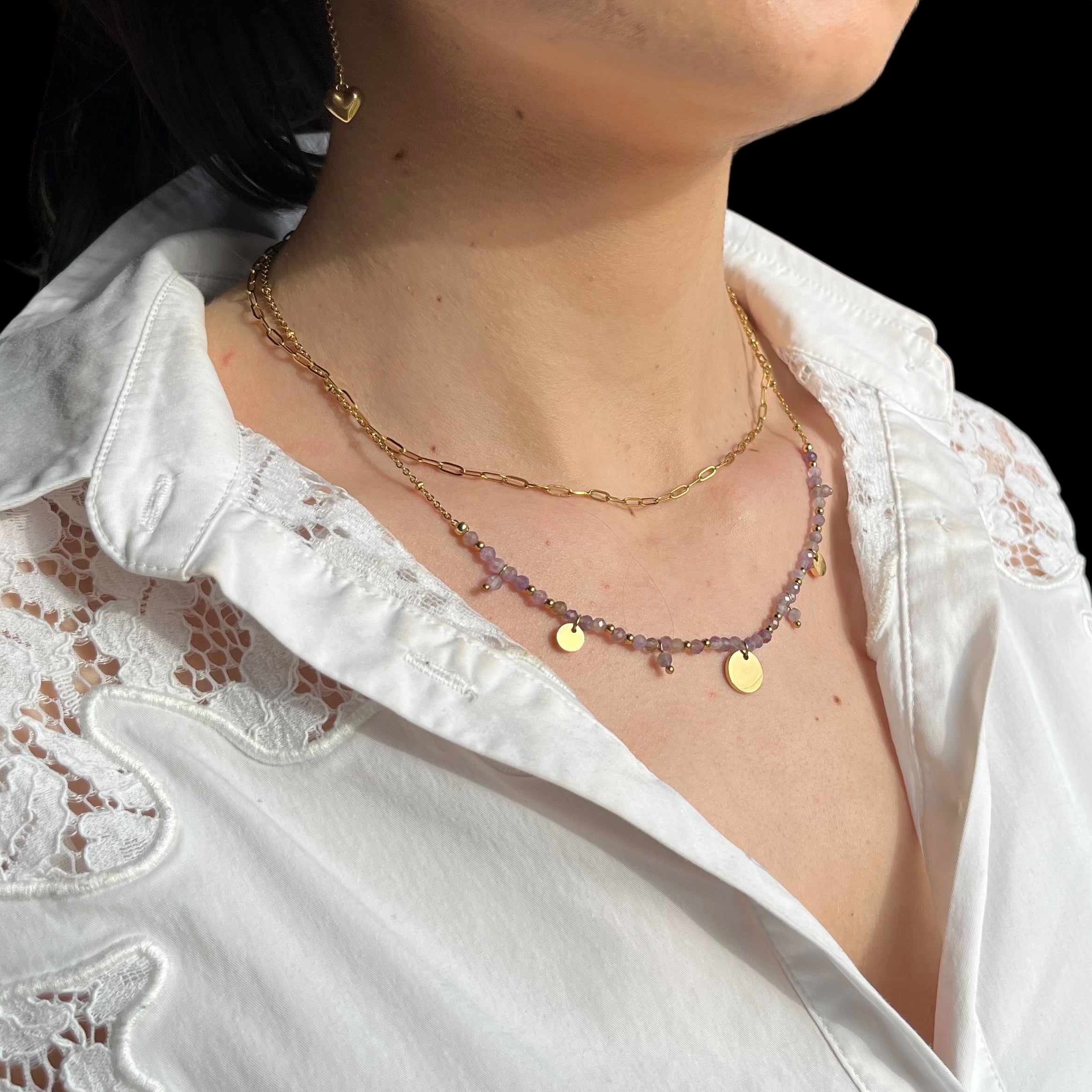 Collier Stesia - Améthyste