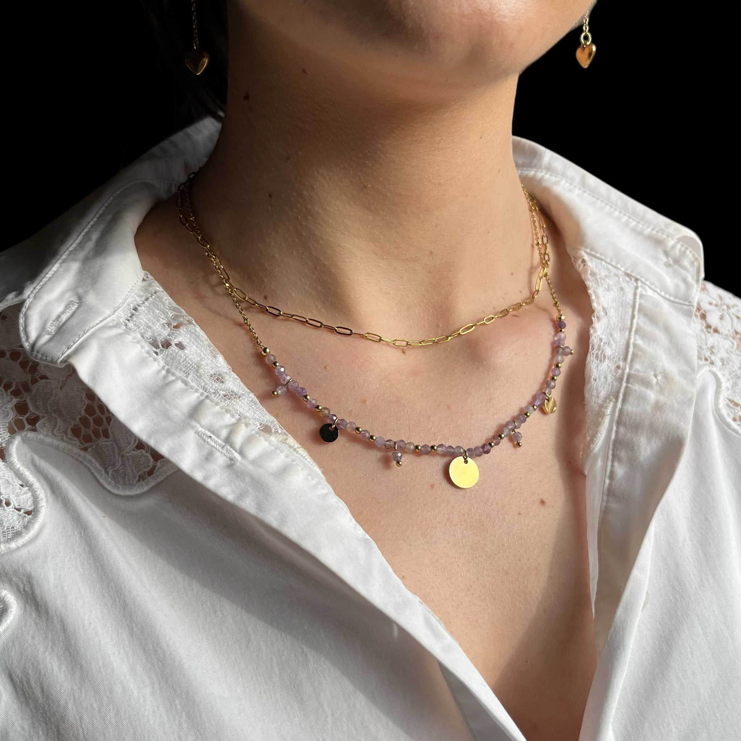 Collier Stesia - Améthyste