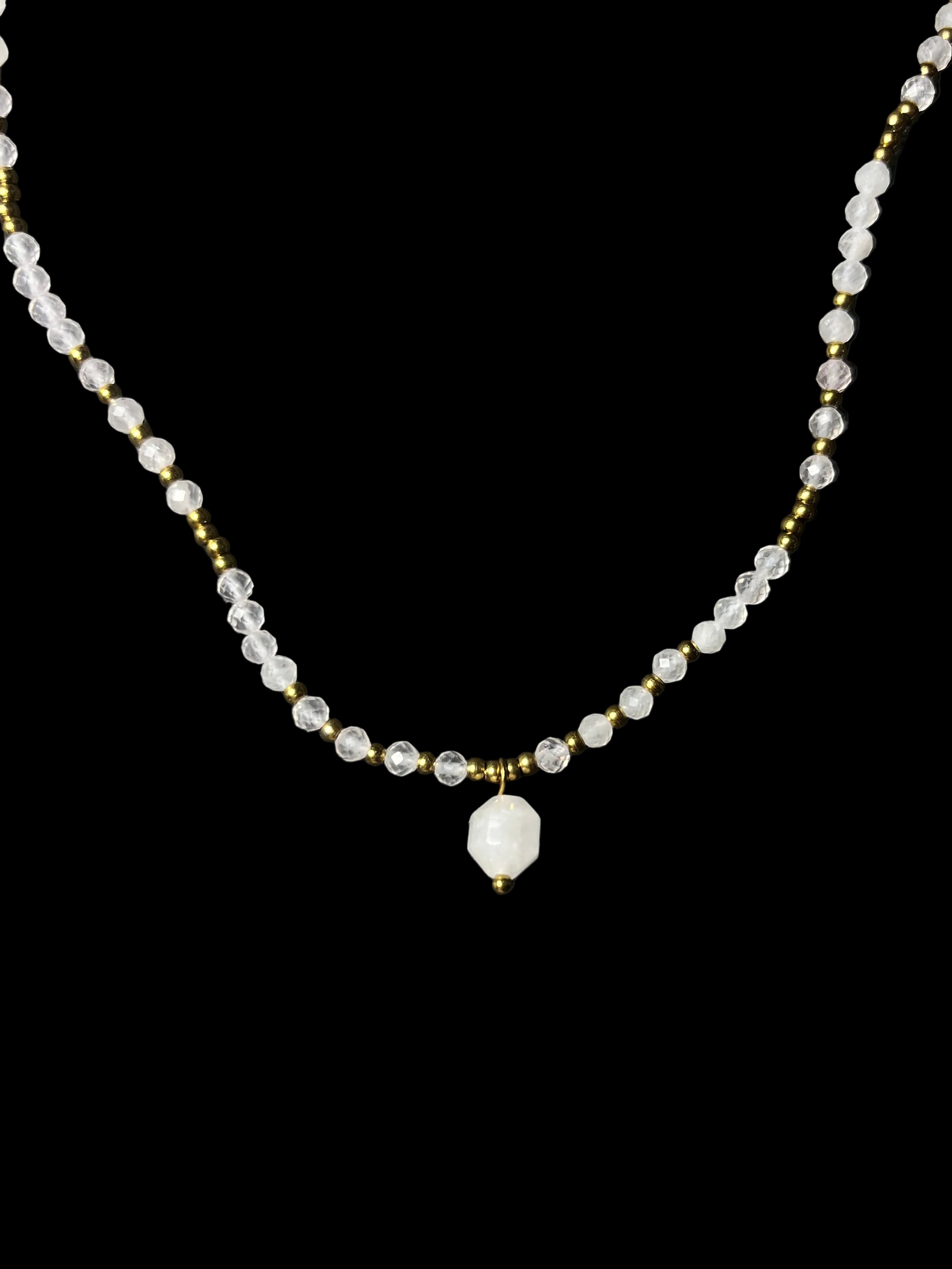 Collier Marie - Quartz Rose