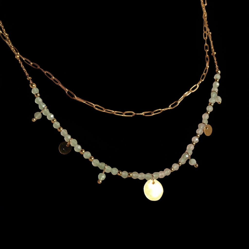 Collier Stesia - Aventurine Verte