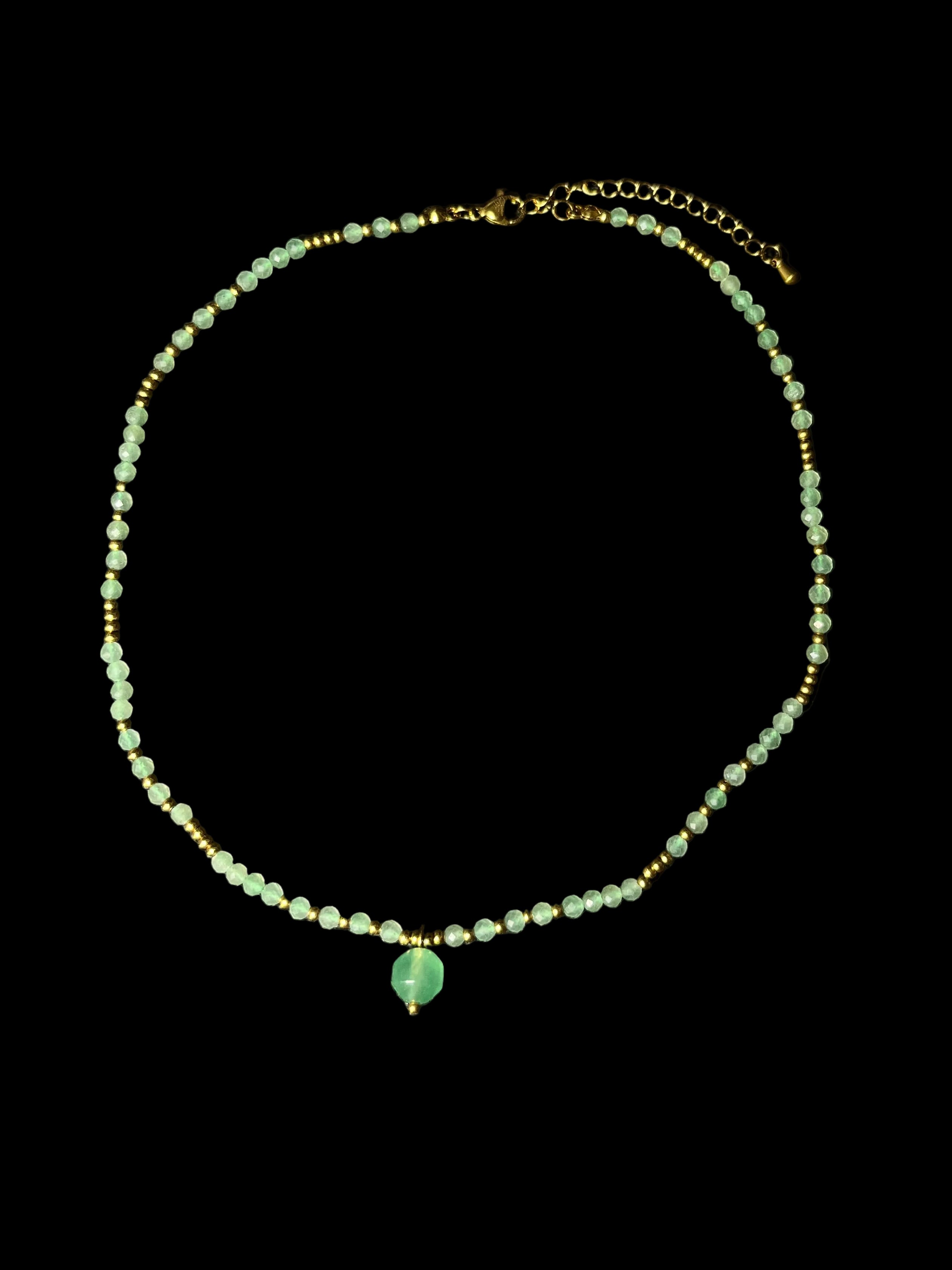 Collier Marie - Aventurine Verte