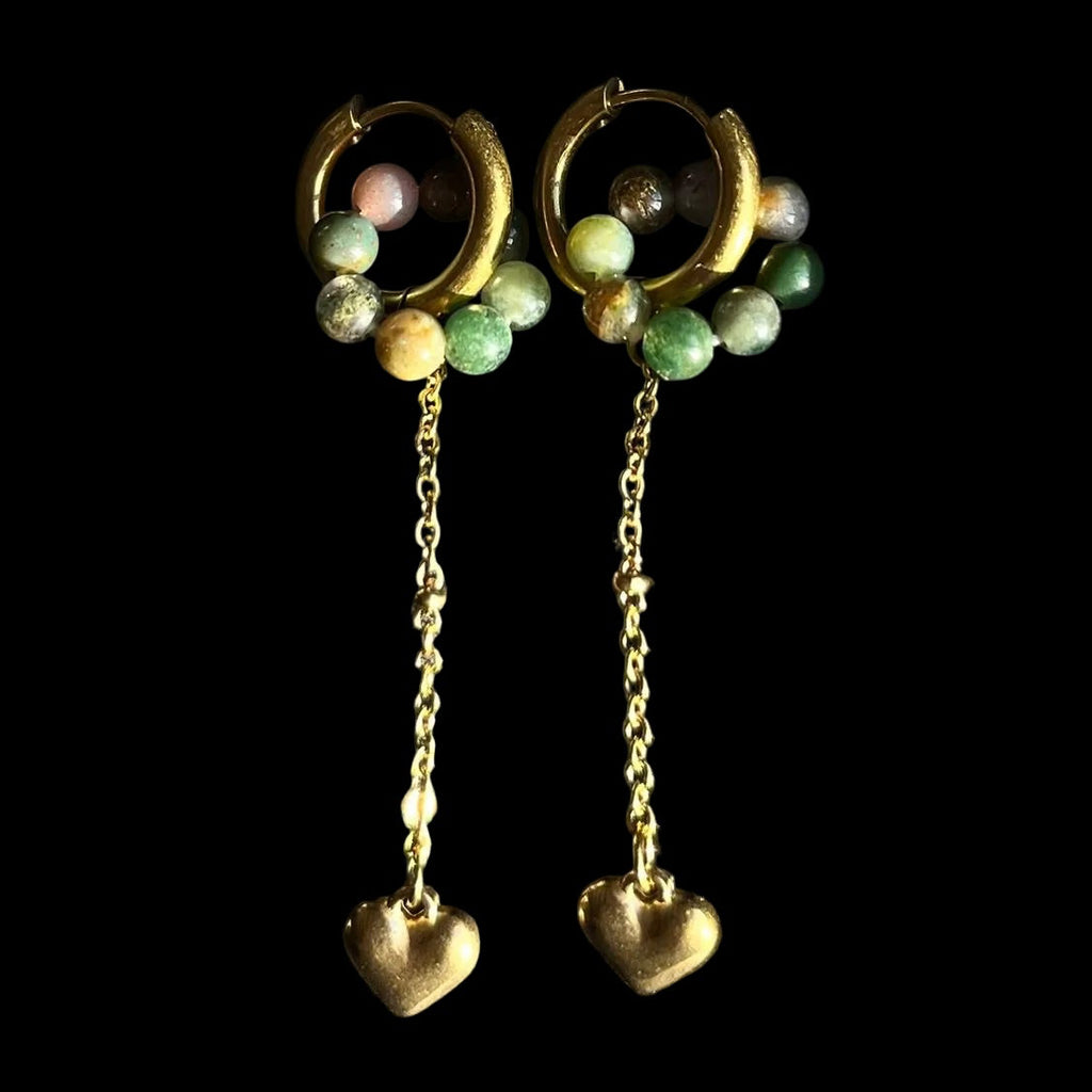 Boucles d'oreilles Juliette - Agate Indienne