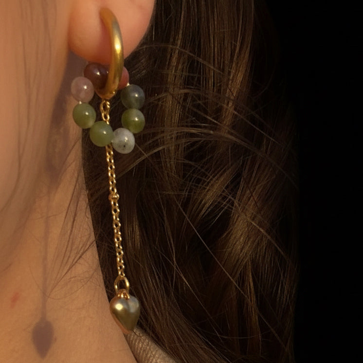 Boucles d'oreilles Juliette - Agate Indienne