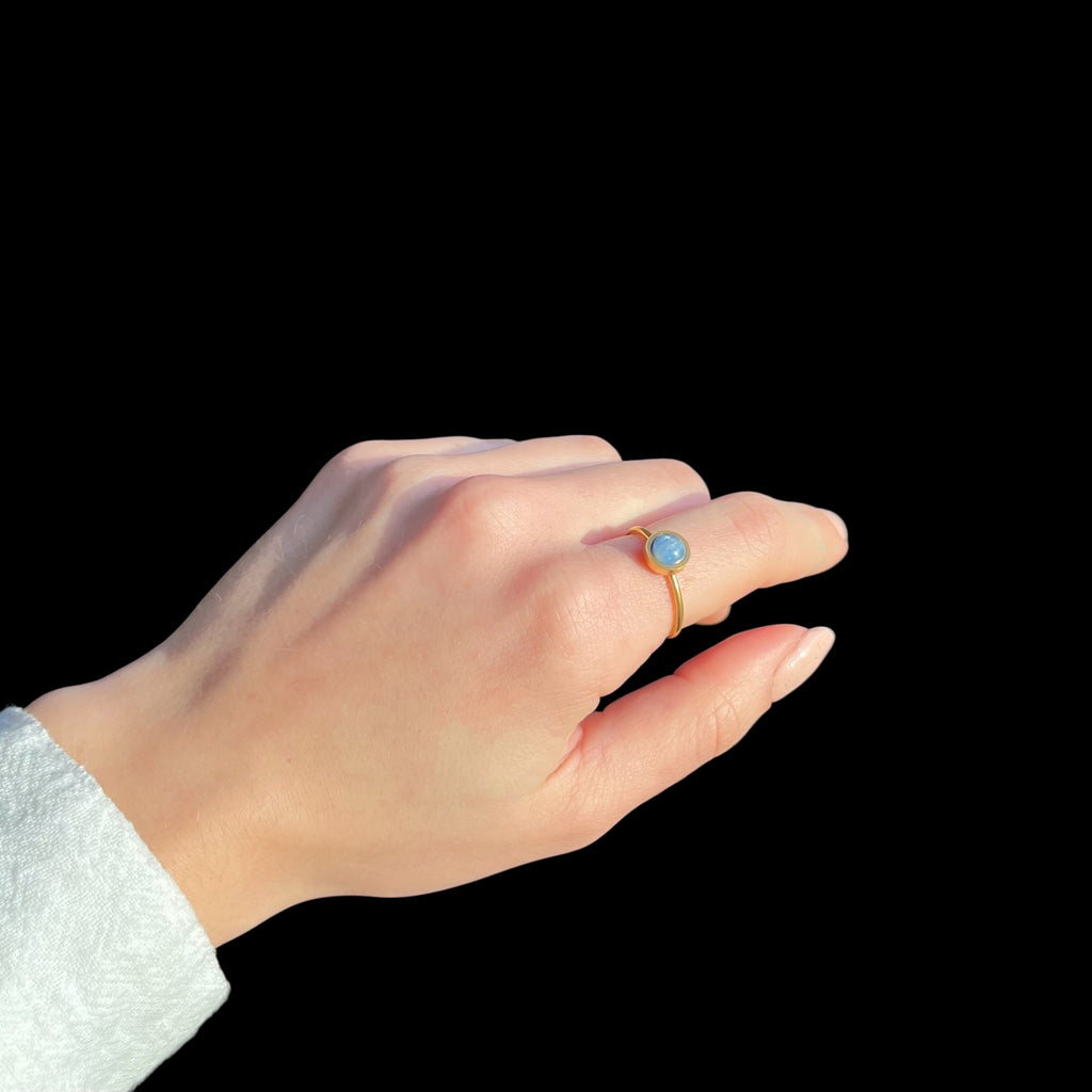 Bague Lola - Cyanite Bleue