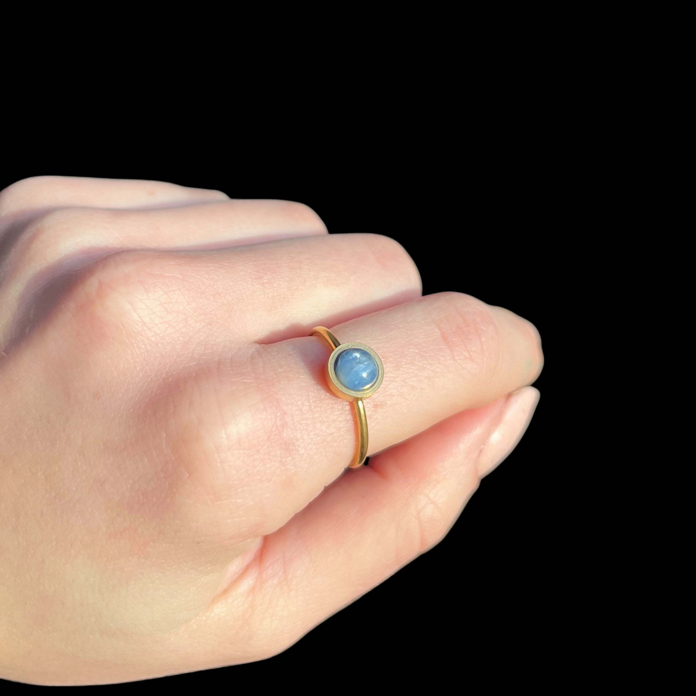 Bague Lola - Cyanite Bleue
