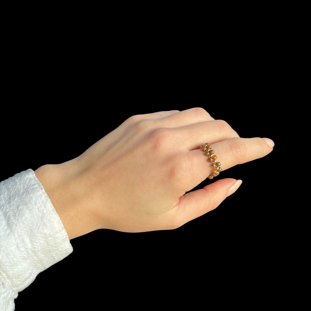Bague Clarisse - Œil de Tigre