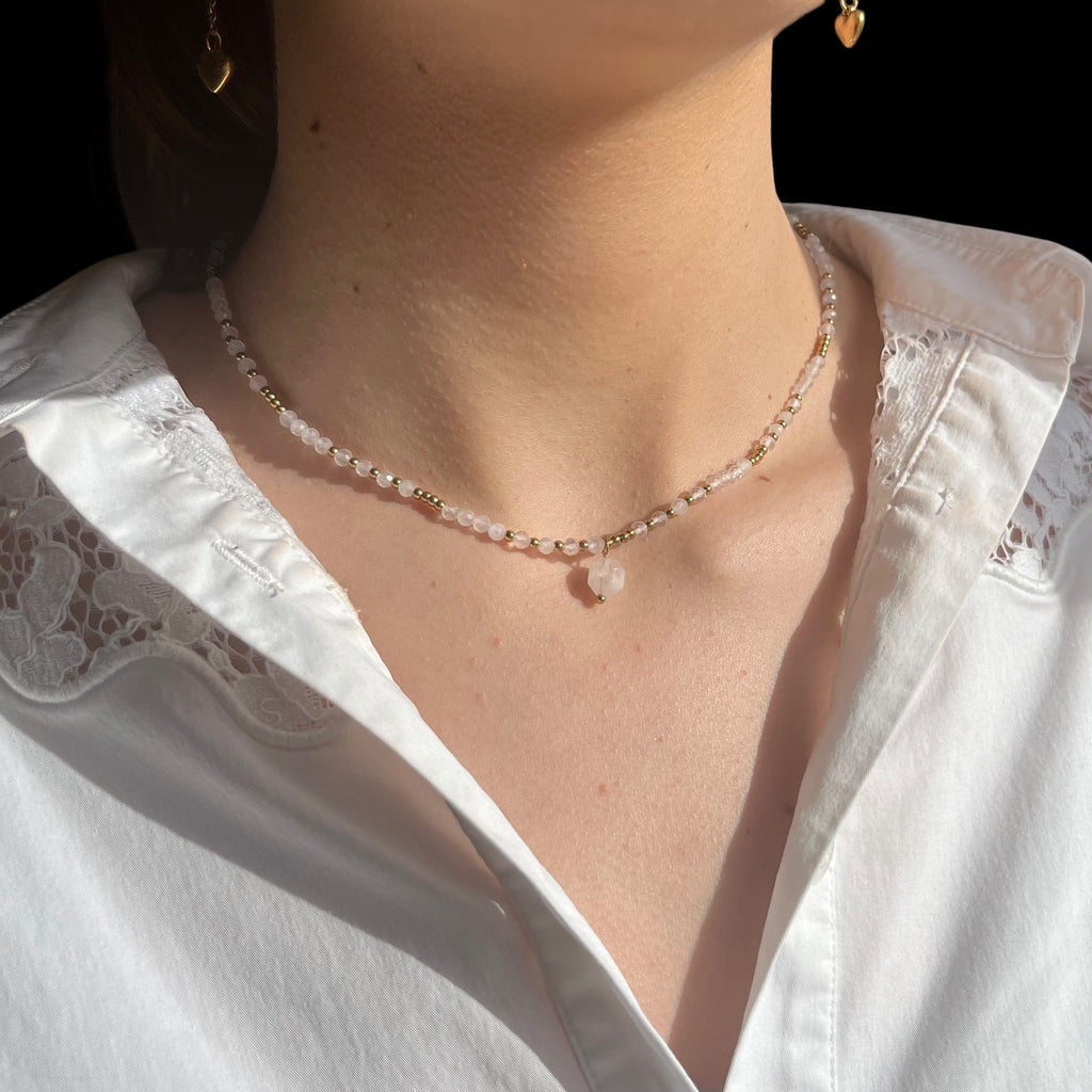 Collier Marie - Quartz Rose