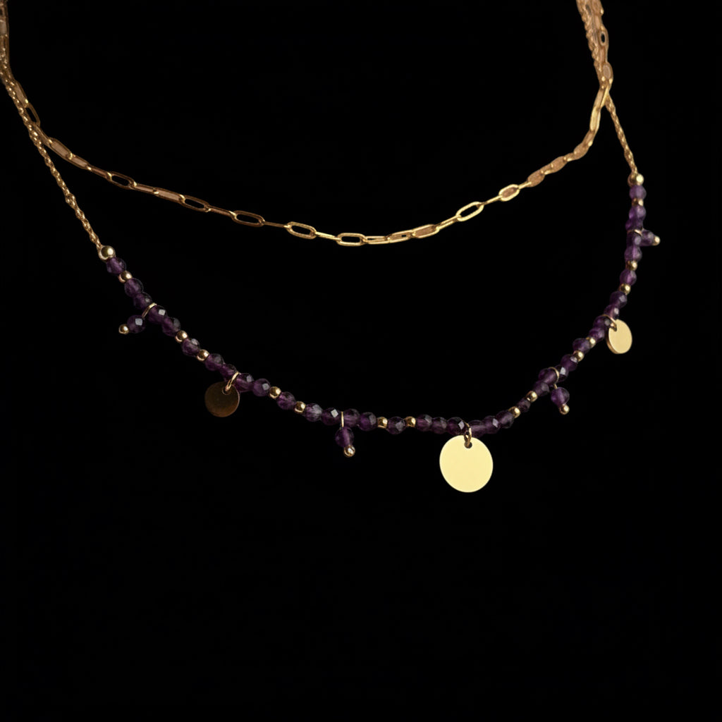 Collier Stesia - Améthyste